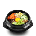Casserole en argile de 16cm avec plateau, ustensiles de cuisine Bibimbap résistants à la chaleur, Pot à soupe en céramique antiadhésif et Anti-brûlure pour la maison l'atelier des ustensiles