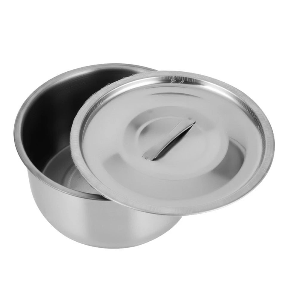A98E - Ensemble de marmites à soupe en acier inoxydable avec couvercle, ustensiles de cuisine, faitouts, outils de cuisson l'atelier des ustensiles