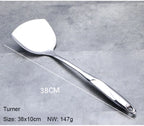 Ensemble d'outils de cuisine en acier inoxydable, ustensiles de cuisine résistants à la chaleur-tourneur, louche à soupe, passoire, serveur à pâtes, cuillère à riz l'atelier des ustensiles