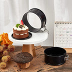 Moules à gâteau ronds antiadhésifs de 4 pouces, étanches, avec fonds amovibles, lot de 25 mini-moules pour gâteaux au fromage, pizzas et quiches (Bla l'atelier des ustensiles