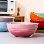 Grand bol à soupe en céramique, bol à salade, Le Creuset, usage domestique, grand bol, vaisselle de style français l'atelier des ustensiles