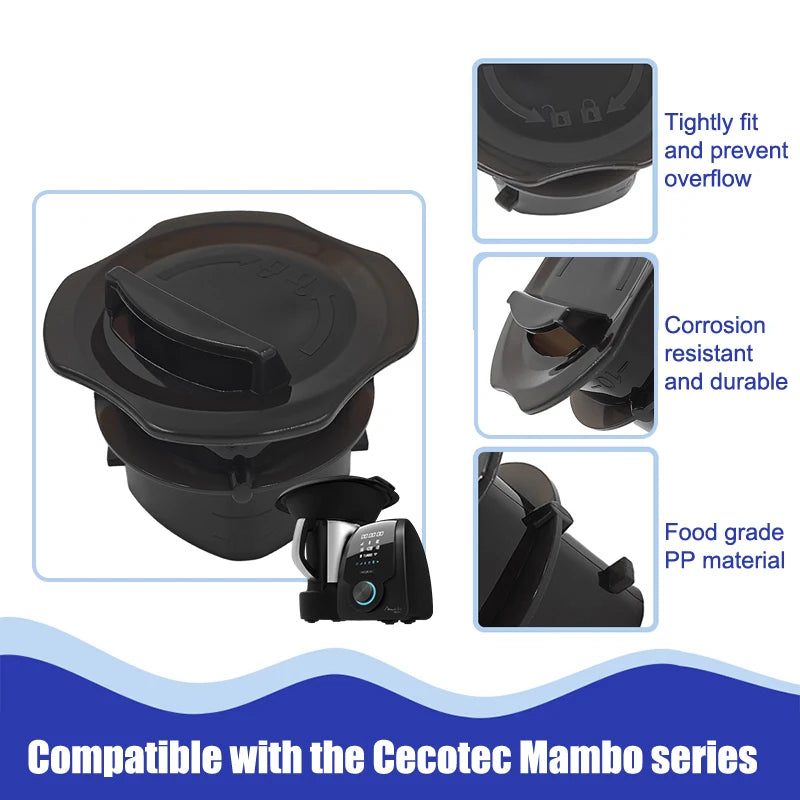 Couvercle de tasse à mesurer unique pour machine de cuisine Cecotec Mambo ; Accessoires essentiels pour robots de cuisine l'atelier des ustensiles