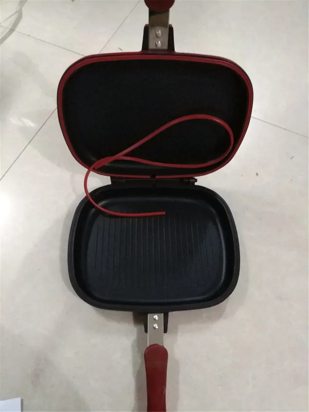 Poêle à frire double face antiarina, gril de cuisson, wok, maison, jardin, crêpes pour la cuisine, 32cm l'atelier des ustensiles