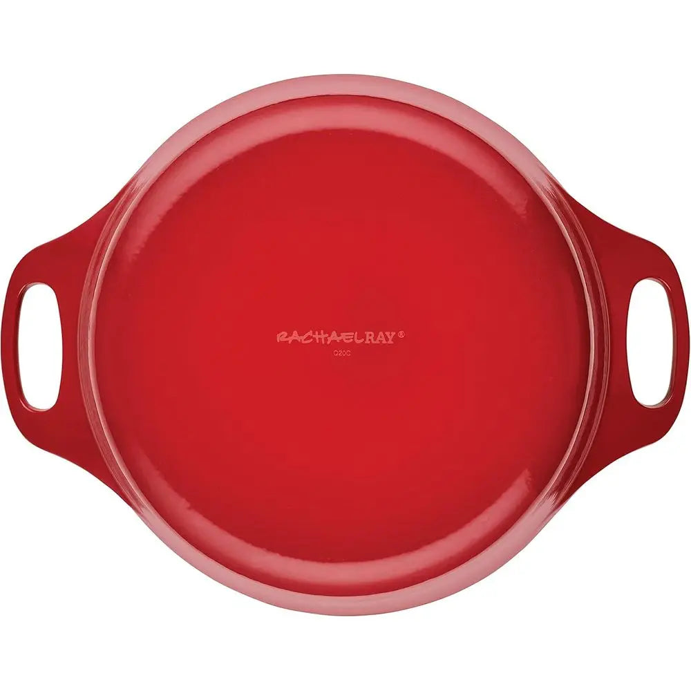 Cocotte en fonte émaillée avec couvercle, 5 quarts, rouge l'atelier des ustensiles