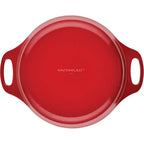 Cocotte en fonte émaillée avec couvercle, 5 quarts, rouge l'atelier des ustensiles