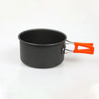 1 ensemble d'ustensiles de cuisine portables pour le camping, pour 2-3 personnes, en alliage d'aluminium, casserole, bouilloire, cuisine en plein air, randonnée, pique-nique, barbecue, escalade l'atelier des ustensiles