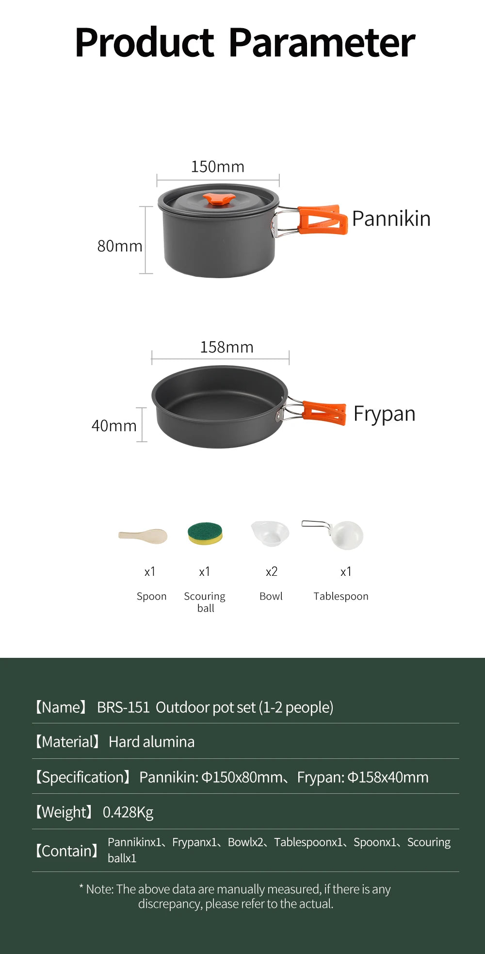BRS 1 ensemble d'ustensiles de cuisine de Camping en plein air Portable en aluminium ensemble de cuisine casseroles plats melon équipement de cuisine équipement pour la cuisine pique-nique l'atelier des ustensiles
