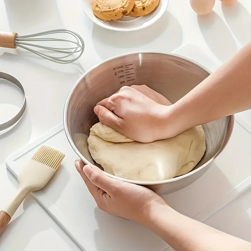 Ensemble de bols à mélanger en acier inoxydable, 3 pièces, utilisé pour la cuisine, la pâtisserie et le service, la cuisine/sélange, la tasse à mesurer pour la cuisson l'atelier des ustensiles