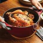 Cocotte en fonte émaillée avec couvercle, 5 quarts, rouge l'atelier des ustensiles