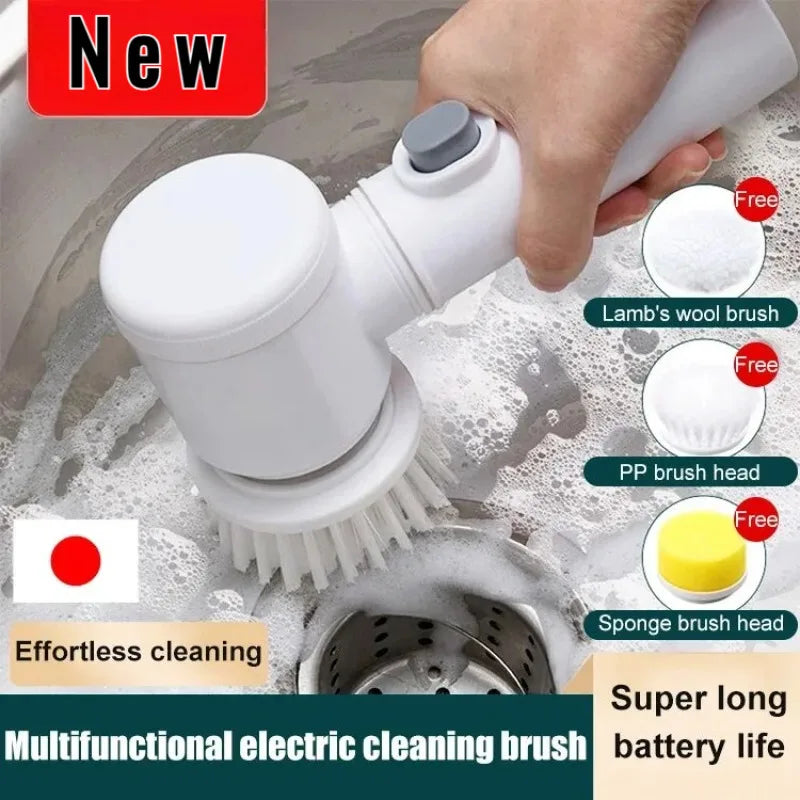 Brosse à livres électrique multifonctionnelle pour la cuisine, épurateur électrique HO3 en 1, gadget ménager l'atelier des ustensiles