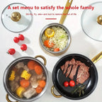 Cookware Sets12 Piece Nonstick Cookware Set for Home Kitchen Red Pots and Pans Cooking Collection l'atelier des ustensiles