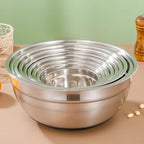 Bols à mélanger pour salade avec couvercles et bases antidérapantes, ensemble de bols à mélanger en acier inoxydable pour la cuisson, bols de rangement de nidification l'atelier des ustensiles