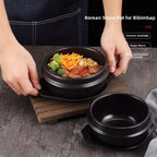 Casserole coréenne en céramique épaissie résistante à la chaleur avec plateau, pour cuisine coréenne, multi-usages, pour soupes et cuisson l'atelier des ustensiles
