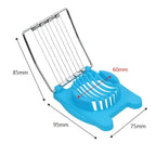 Gadget de cuisine multifonctionnel, accessoires créatifs, trancheur d'œufs durs en acier inoxydable, séparateur d'œufs, coupe-œufs de cuisine domestique l'atelier des ustensiles
