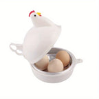 Chaudière à œufs en forme de poulet, cuiseur à vapeur, 4 œufs, 1 œuf, micro-ondes, outil de cuisine, accessoires de cuisine, nouvelle collection l'atelier des ustensiles