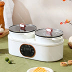 Cuiseur à riz double bile fendu, marmite électrique multifonctionnelle, marmite électrique intelligente, automatique pour la maison l'atelier des ustensiles
