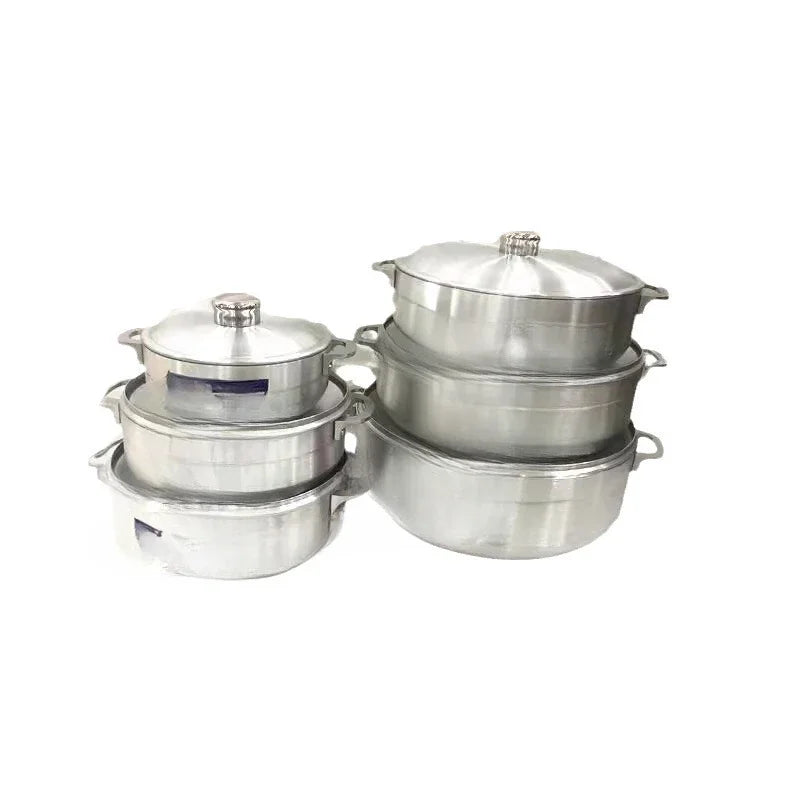 Pot en aluminium prix usine ensemble de commerce extérieur direct pot en aluminium 6pcsPOLISHING COOKWARE l'atelier des ustensiles