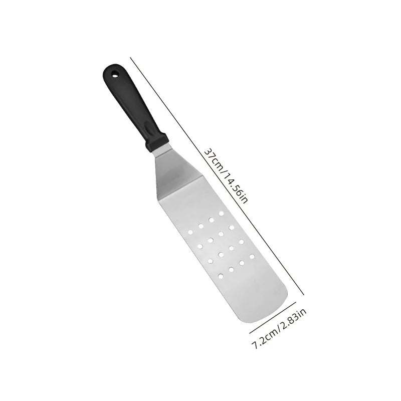 Grattoir de cuisine en acier inoxydable, spatule de cuisson, plaque de Barbecue, spatule à Hamburger, ustensiles de cuisine l'atelier des ustensiles