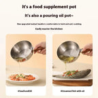 Ustensile de cuisine pour le petit-déjeuner, pot individuel de 14 cm, bol en acier inoxydable, poignée en bois de noyer, bol à salade de fruits, bol à yaourt, restaurant l'atelier des ustensiles