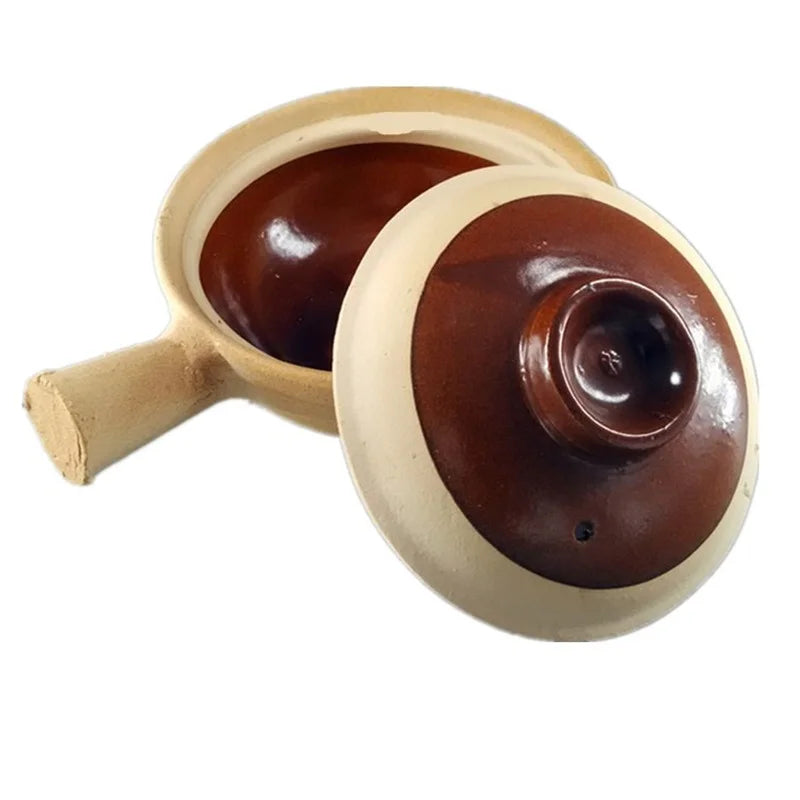 500 ml 800 ml Chaoshan Chaozhou Casserole riz nouilles Casserole bouillie poterie Pot avec poignée Pot en argile l'atelier des ustensiles