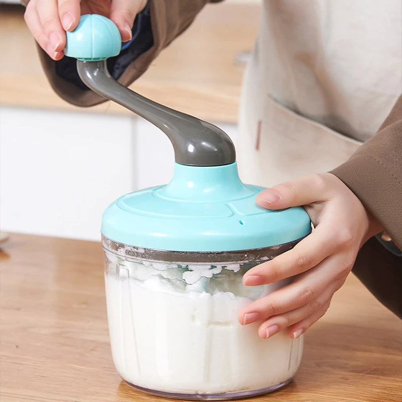 Fouet manuel multifonctionnel semi-automatique, batteur à manivelle, blanc d'oeuf, crème, gâteau, centre commercial à main, ménage l'atelier des ustensiles