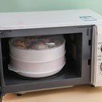 Compartiment à vapeur multifonctionnel en plastique pour micro-ondes et cuisine, couvercle tropical, MELHousehold l'atelier des ustensiles