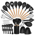 Ensemble de cuisine d'ustensiles en silicone 36 pièces avec support l'atelier des ustensiles