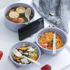Ensemble de cuiseur à bol Ramen pour micro-ondes, bol à nouilles instantanées en paille de blé avec poignées, accessoires de cuisine pour cuiseur à nouilles Ramen l'atelier des ustensiles