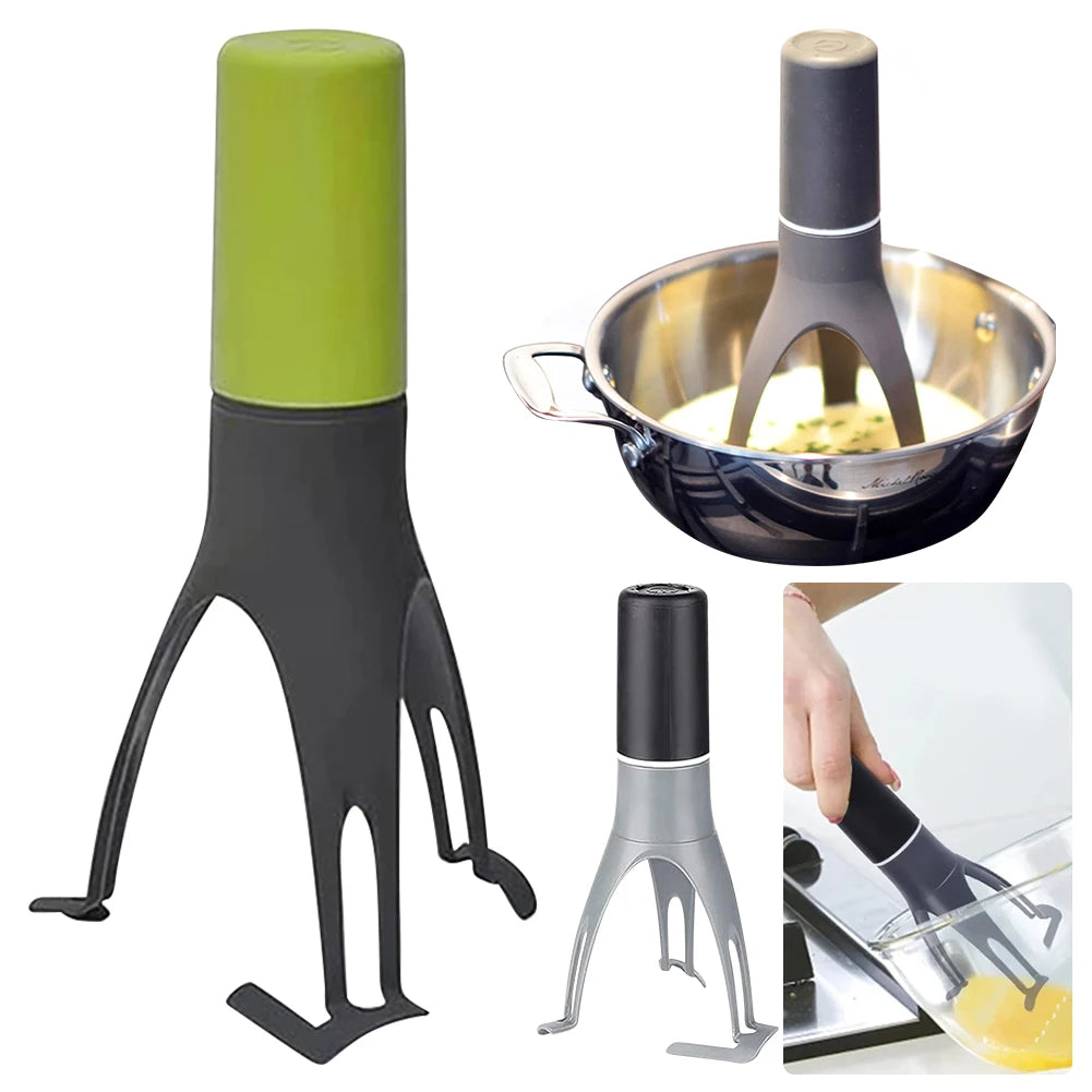 Agitateur à casserole triangulaire, batteur à œufs automatique, Sauces multifonctions, soupe, crème, mélangeur, lavable au lave-vaisselle, outils de cuisine à piles l'atelier des ustensiles