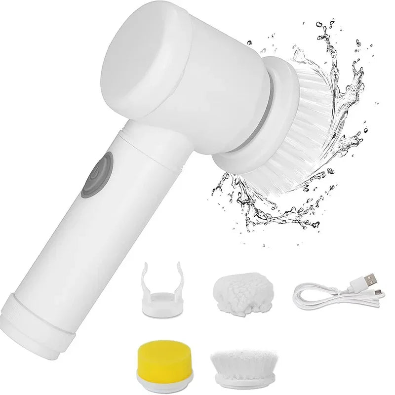 Brosse de nettoyage électrique Rechargeable, brosse de vaisselle multifonctionnelle sans fil pour la cuisine, outil de nettoyage de casseroles Portable l'atelier des ustensiles