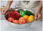 Grand bassin rond en acier inoxydable 304, bol spécial Extra Large pour le linge, le nettoyage des pieds et des légumes l'atelier des ustensiles