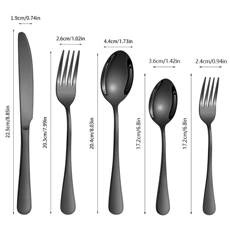 Ensemble de couverts en acier inoxydable de 30 pièces, couverts argentés de luxe pour la maison, cuillère à dessert, fournitures de cuisine. l'atelier des ustensiles