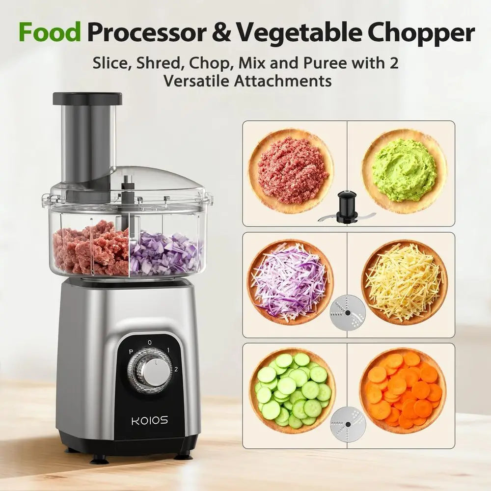 Blender tout-en-un 1000W avec pichet de 34 oz, gobelet de 22 oz, hachoir à viande, hachoir à légumes et moulin à épices - Système de cuisine sans BPA l'atelier des ustensiles