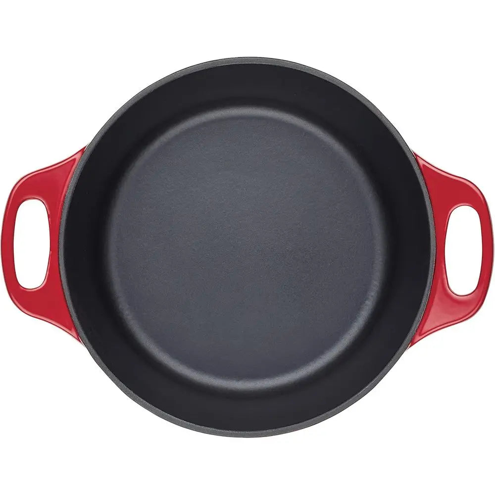 Cocotte en fonte émaillée avec couvercle, 5 quarts, rouge l'atelier des ustensiles