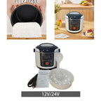 Mini-cuiseur à riz électrique portable pour véhicule, avec fonction de chauffage et plateau vapeur, idéal pour le porridge et les repas en déplacement l'atelier des ustensiles