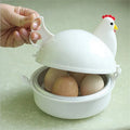 Chaudière à œufs en forme de poulet, cuiseur à vapeur, 4 œufs, 1 œuf, micro-ondes, outil de cuisine, accessoires de cuisine, nouvelle collection l'atelier des ustensiles