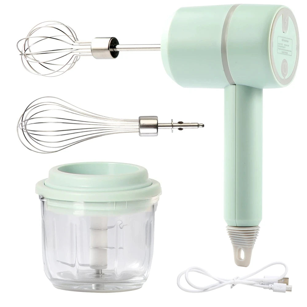 Mini batteur électrique sans fil, batteur à œufs automatique, batteur à crème domestique, batteur à pâte, gâteau, centre commercial l'atelier des ustensiles