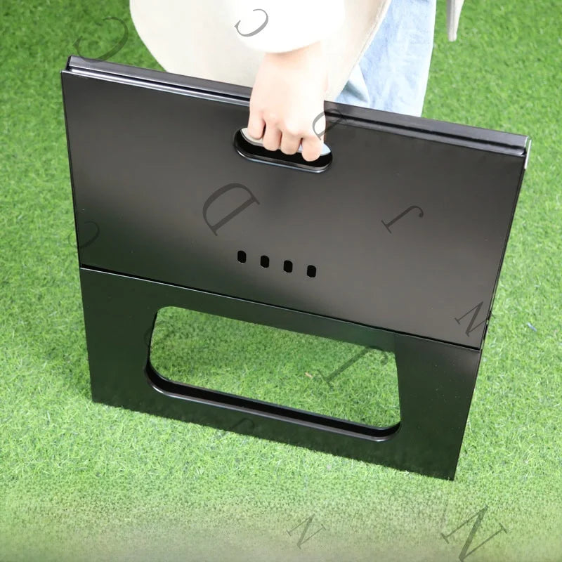 Barbecue épais pliable en X, Portable, en acier inoxydable, au carbone, pour Camping pique-nique l'atelier des ustensiles