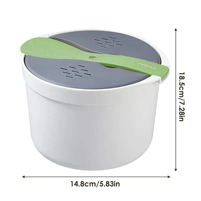 Four à micro-ondes cuiseur à riz Portable récipient alimentaire multifonction cuiseur à vapeur cuiseur à riz Bento boîte à déjeuner ustensiles de cuisson à la vapeur l'atelier des ustensiles