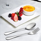 Ensemble de couverts en acier inoxydable de 30 pièces, couverts argentés de luxe pour la maison, cuillère à dessert, fournitures de cuisine. l'atelier des ustensiles