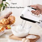 Batteur à œufs électrique portatif, mélangeur de cuisine multifonctionnel pour crème blanche, pâte, cuisson automatique à domicile, batteur à blanc d'œuf l'atelier des ustensiles
