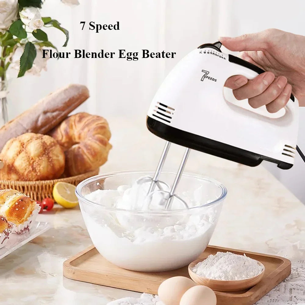 Batteur à œufs électrique portatif, mélangeur de cuisine multifonctionnel pour crème blanche, pâte, cuisson automatique à domicile, batteur à blanc d'œuf l'atelier des ustensiles