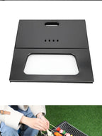 Barbecue épais pliable en X, Portable, en acier inoxydable, au carbone, pour Camping pique-nique l'atelier des ustensiles