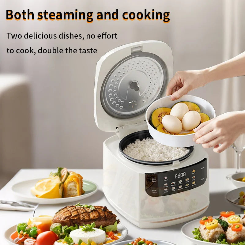 Cuiseur à riz électrique automatique 2L, Machine de cuisson du riz multifonction intelligente, doublure antiadhésive pour chauffe-aliments, cuiseur à riz domestique l'atelier des ustensiles