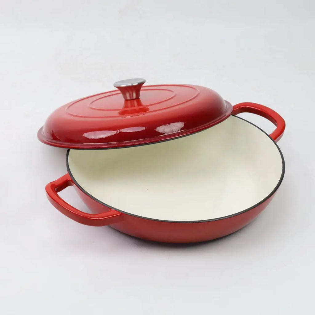 Ensemble de 7 pièces de pot en émail, pot en fonte, ensemble de sept pièces, haute valeur l'atelier des ustensiles