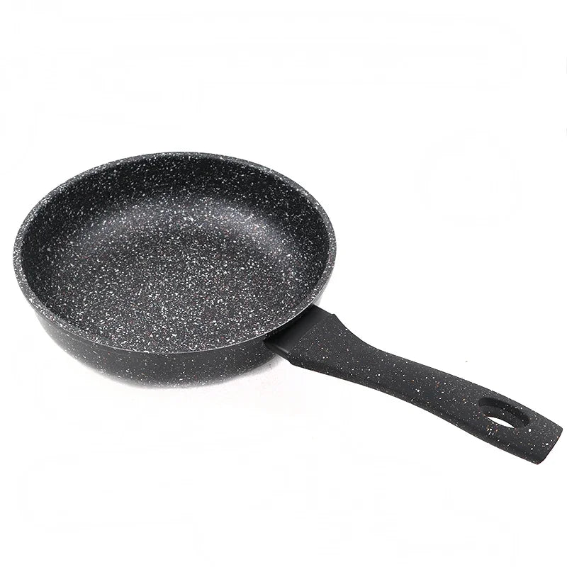 Master Star New Deep Fry Pan High Quality Thicken Made Black Granite Coating Frying Pan Non Stick Induction Cooker l'atelier des ustensiles