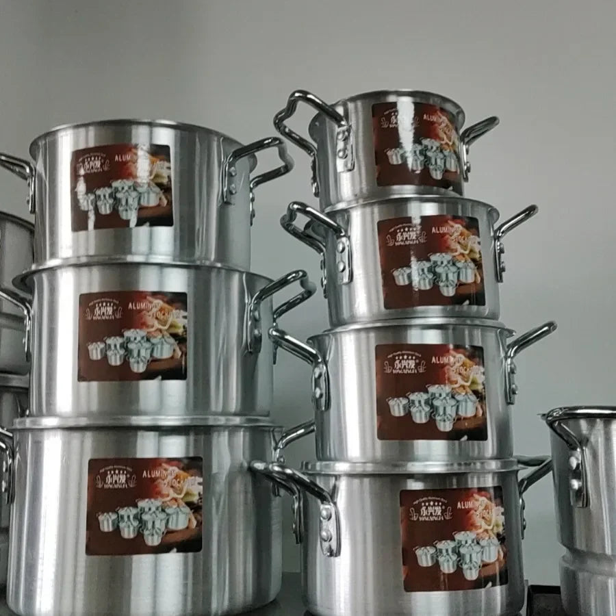 Pot en aluminium prix usine ensemble de commerce extérieur direct pot en aluminium 6pcsPOLISHING COOKWARE l'atelier des ustensiles