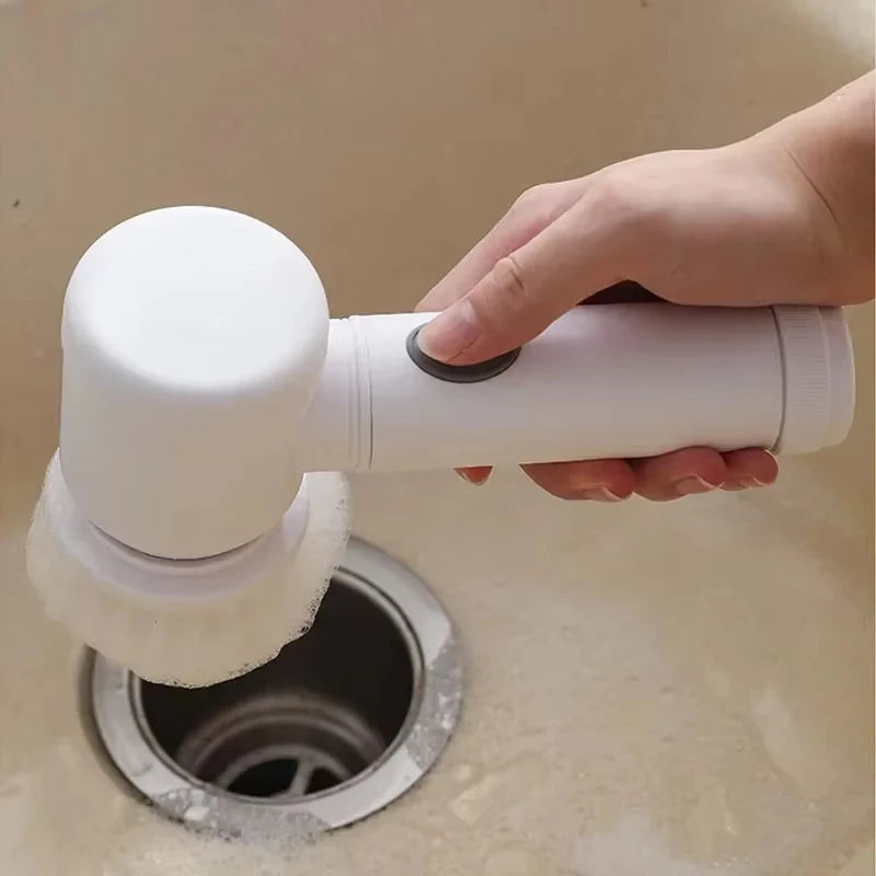 Brosse de nettoyage électrique Rechargeable, brosse de vaisselle multifonctionnelle sans fil pour la cuisine, outil de nettoyage de casseroles Portable l'atelier des ustensiles