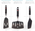 DI ORO Silicone Turner SpaSet - Forever - Spatules de cuisine pour ustensiles de cuisson antiadhésifs - 600 ° Chaleur F l'atelier des ustensiles