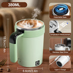 Tasse à agitation automatique tasses à agitation électrique rechargeables mélangeur magnétique tasse à café en acier inoxydable gobelet magnétique rotatif l'atelier des ustensiles